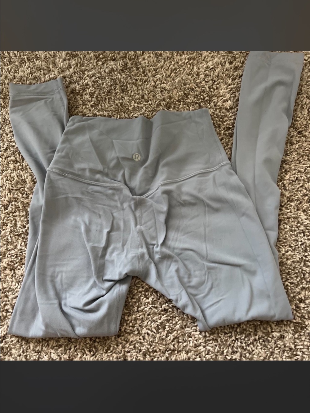 lululemon athletica Light Gray High-Waist Leggings
